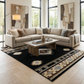 Buckhaven Black Southwestern Area Rug