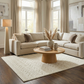 Fadey White 3D Washable Rug