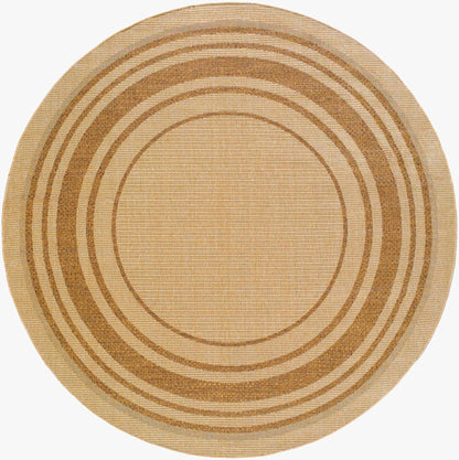 Isoko Bordered Faux Jute Outdoor Rug