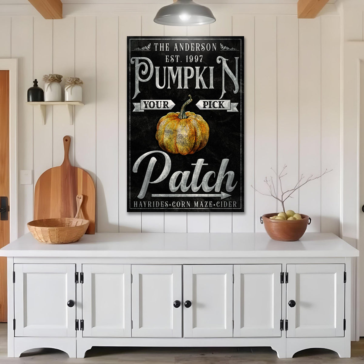 Vintage Pumpkin Patch Thanksgiving Sign - view 2