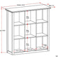 Artisan 9 Cube Bookcase and Storage Unit - Russet