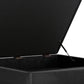 Owen 40 Inch Wide XL Square Coffee Table Storage Ottoman