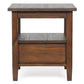 Warm Shaker Solid Wood 20 Inch Wide Transitional End Table