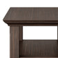 Acadian Solid Wood Narrow Side Table in Farmhouse