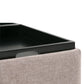 Avalon Square Coffee Table Storage Ottoman