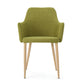 Mid Century Modern Fabric Upholstered Dining Chairs, Set of 2