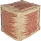 Rhuddlan Jute Rust Pouf