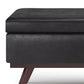 Owen 42 Inch Wide Lift Top Large Coffee Table Storage Ottoman