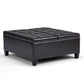 Harrison 36 Inch Wide Coffee Table Storage Ottoman in Tanners
