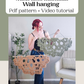 Large half mandala macrame pdf wall hanging pattern AND video tutorial. Advanced pattern.