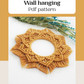 macrame wall hanging pdf pattern, beginner macrame tutorial, DIY macrame step by step, Macrame mandala pattern. macrame circle. English only