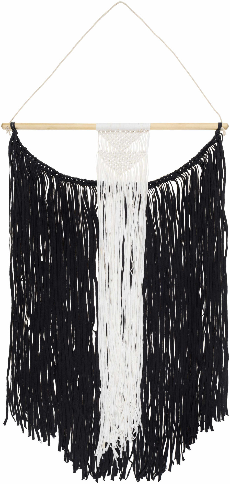 Rosebank Boho Black and White Wall Hanging - Clearance