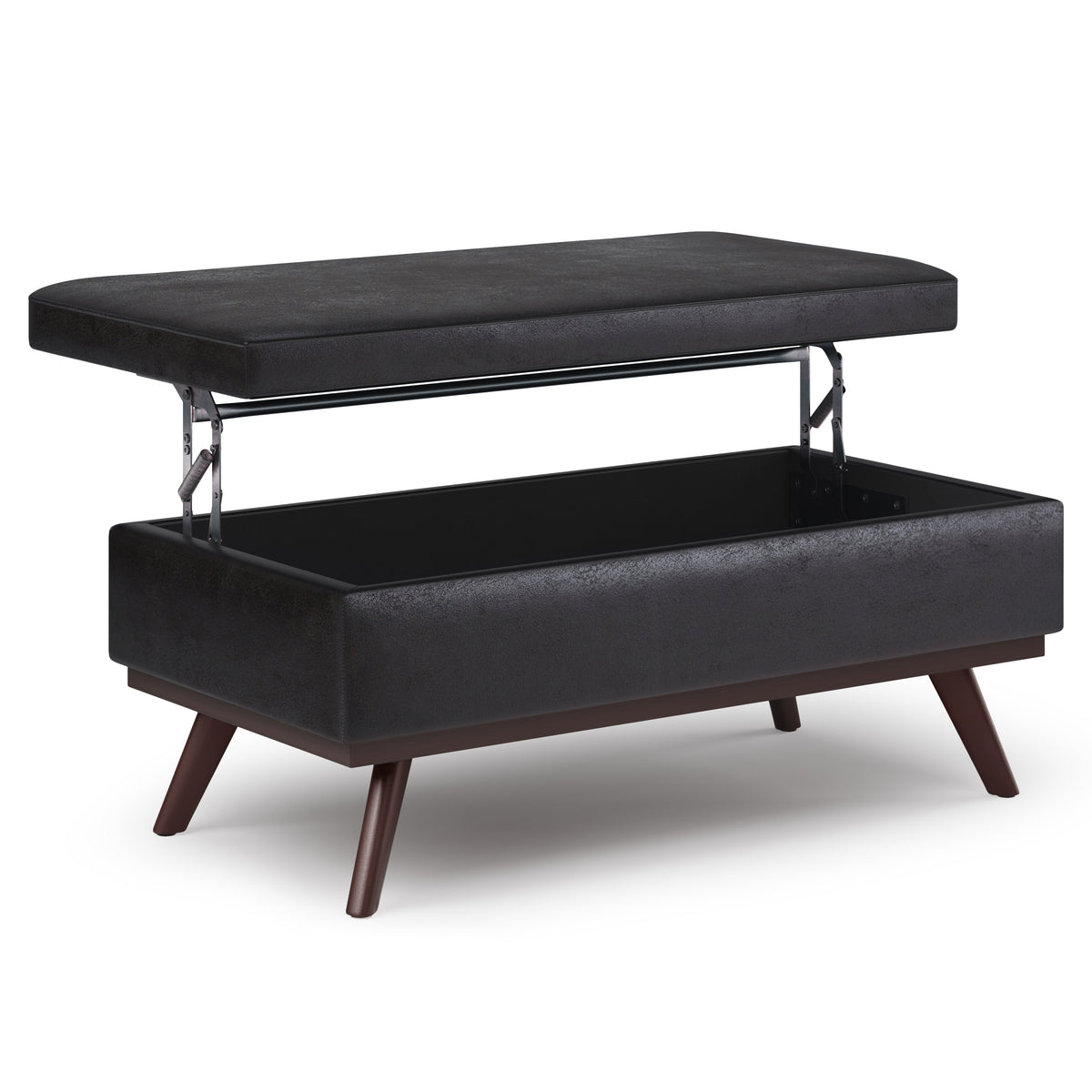 Owen 42 Inch Wide Lift Top Large Coffee Table Storage Ottoman
