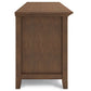 Amherst 72 Inch Wide Solid Wood TV Stand in Rustic