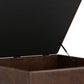 Owen 40 Inch Wide XL Square Coffee Table Storage Ottoman
