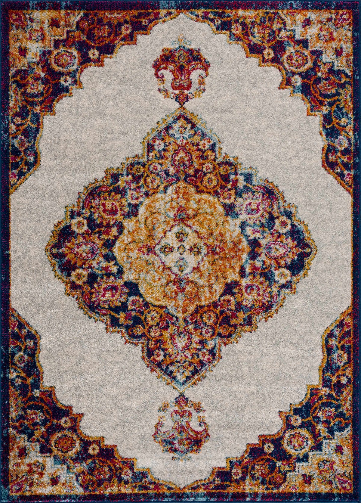Istanbul Orange Area Rug - Clearance