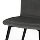 Baylor Dining Chair - Set of 2 - Dark Grey Velvet