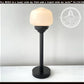 Small Schoolhouse Milk Glass Tall Table Lamp