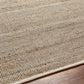 Byrne Beige & Green Jute Rug - Clearance
