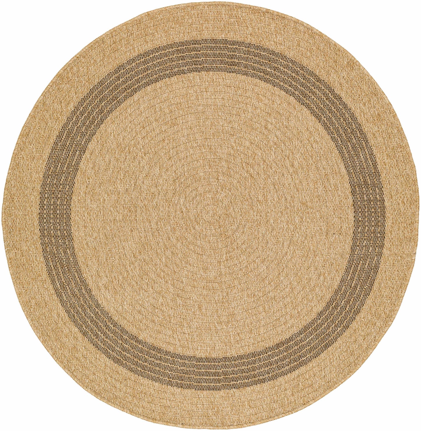 Andie Bordered Faux Jute Outdoor Rug - Clearance