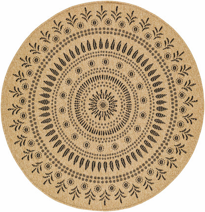 Beata Round Faux Jute Outdoor Rug - Clearance