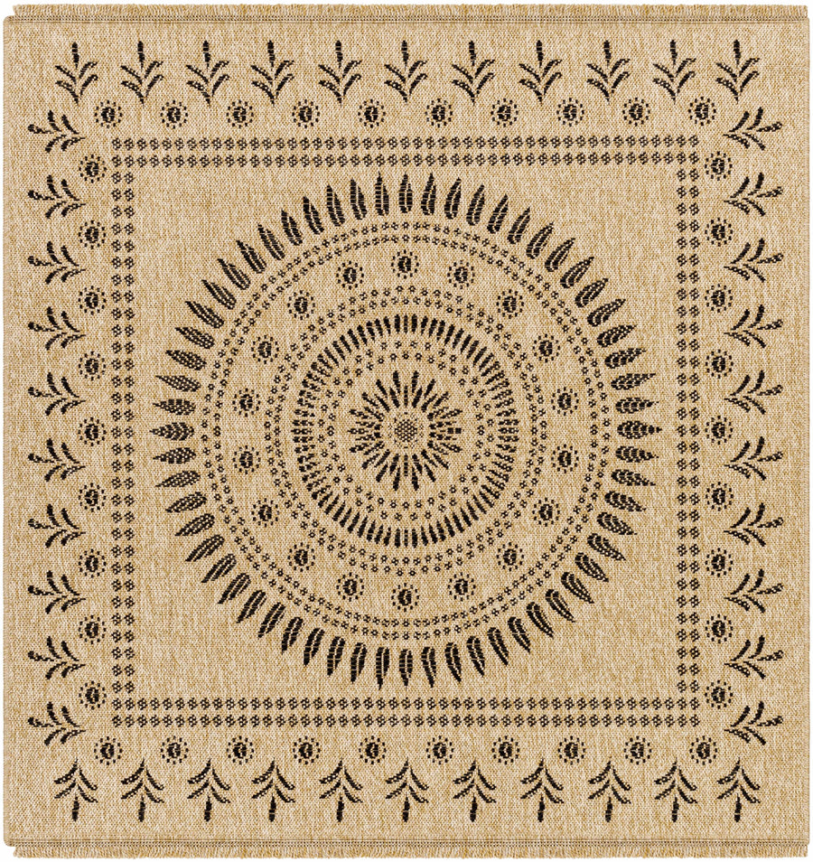 Beata Round Faux Jute Outdoor Rug - Clearance