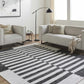 Soren Black&White Jute Area Rug