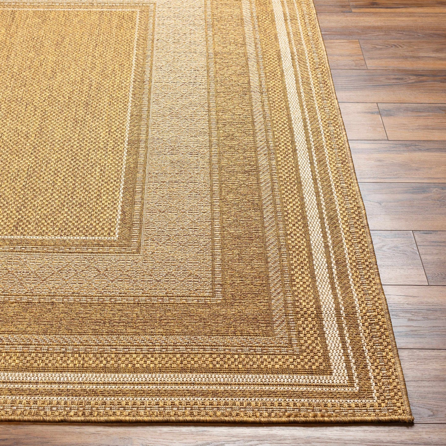 Chael Flatweave Faux Jute Outdoor Rug