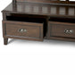 Burlington 42 Inch Wide Solid Wood Entryway Storage Bench with Drawers