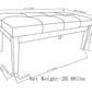 Lacey Tufted Ottoman Bench - Distressed Chestnut
