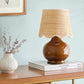 Wokila Tan Solid Ceramic Table Lamp