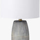 Mabayo Ribbed White Ceramic Table Lamp