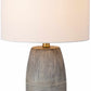 Mabayo Ribbed White Ceramic Table Lamp