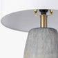 Mabayo Ribbed White Ceramic Table Lamp