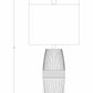 Mabayo Ribbed White Ceramic Table Lamp