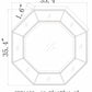 Swellendam Gold Octagonal Mirror - Clearance