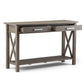 Kitchener 47 Inch Wide Solid Wood Console Sofa Table in Farmhouse