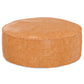 Brody 32 Inch Wide Round Coffee Table Pouf in Distressed