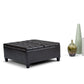 Harrison 36 Inch Wide Coffee Table Storage Ottoman in Tanners