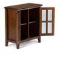 Artisan 30 Inch Wide Solid Wood Low Storage Cabinet in Russet
