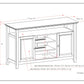 Amherst 54 Inch Wide Solid Wood TV Stand in Rustic