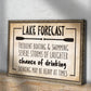 Lake Forecast Sign