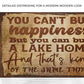 You Can't Buy Happiness But You Can Buy A Lake Home Sign