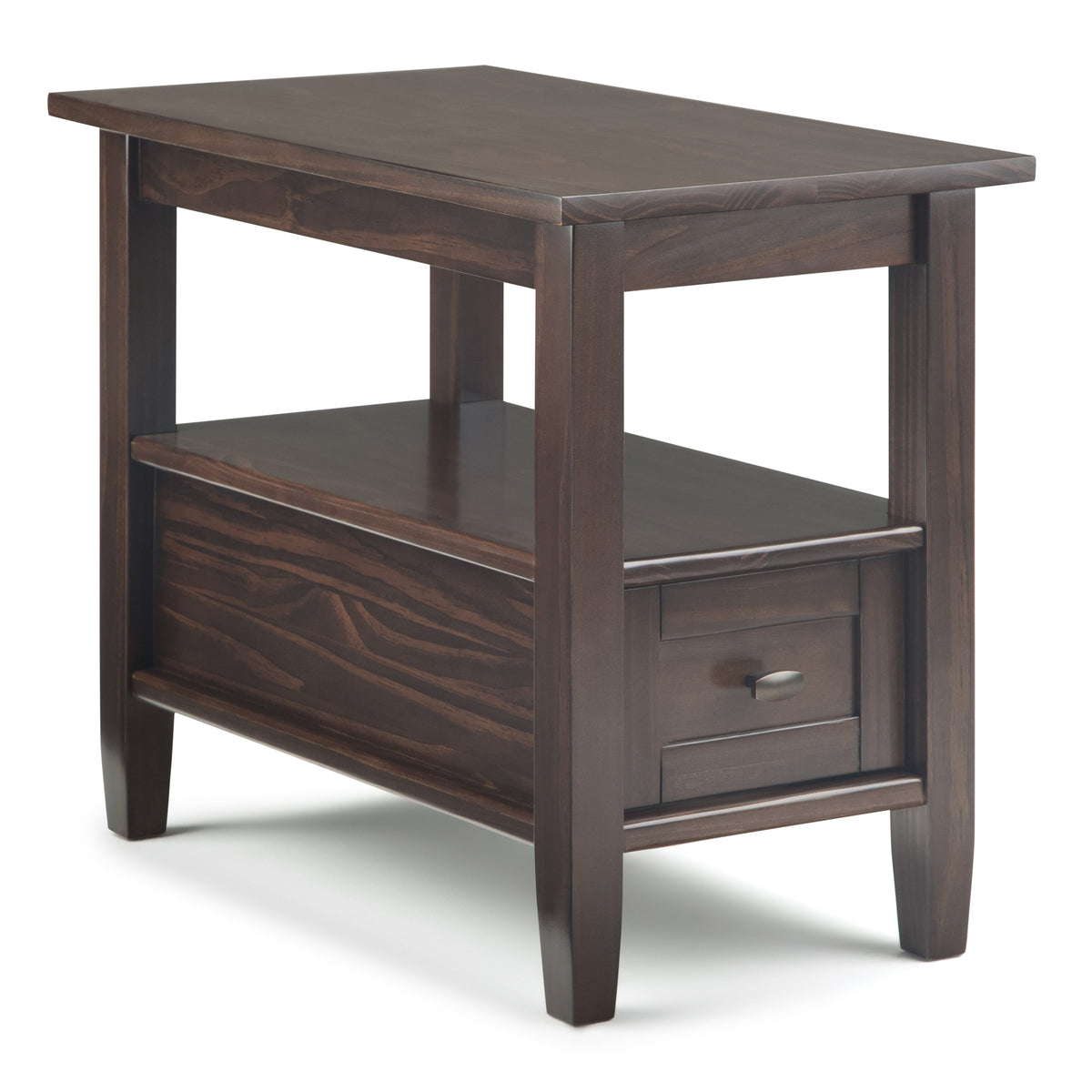 Warm Shaker Solid Wood Transitional Narrow Side Table