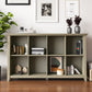 Acadian 57 Inch Wide Solid Wood 8 Cube Storage Sofa Table