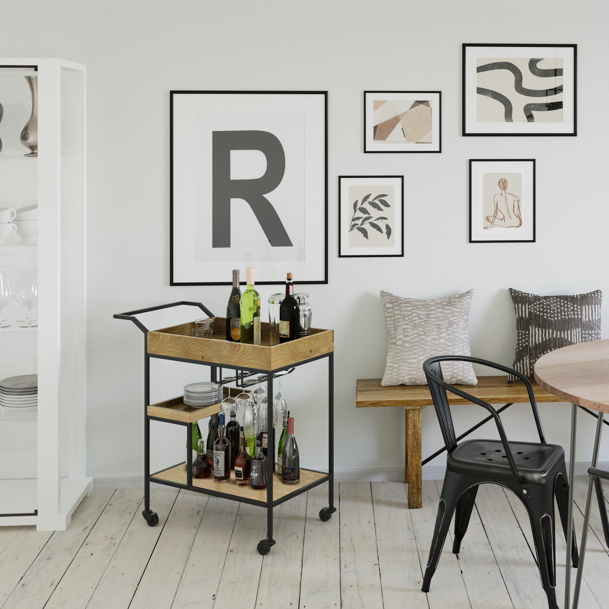 Barnes - 29" Bar Cart