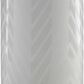 Ballajura White Chevron Pattern Glasas Stool - Clearance