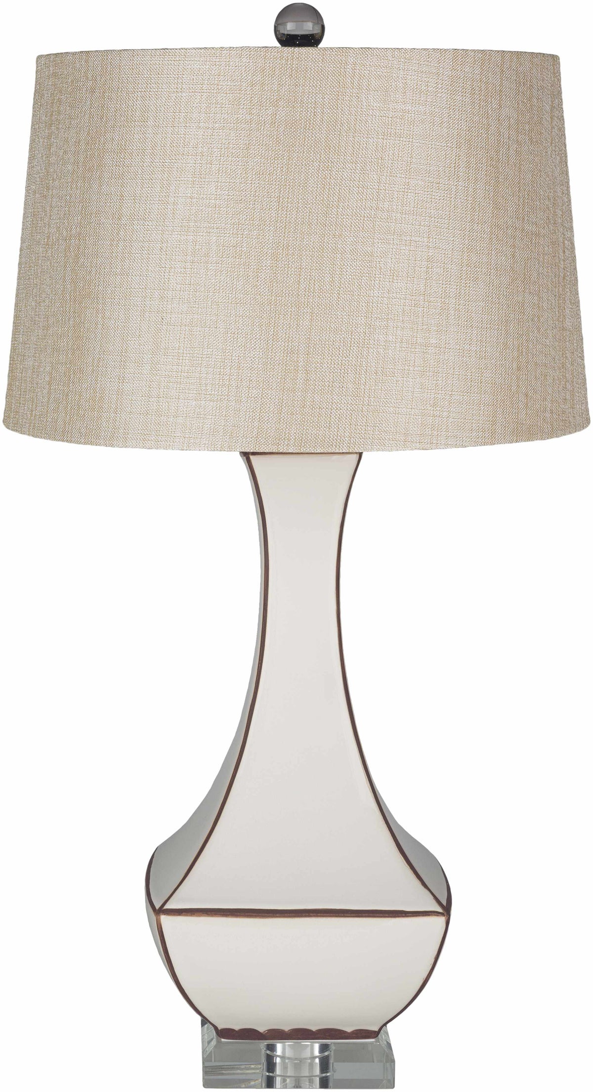 Tuka Tan Ceramic Table Lamp - Clearance