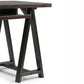 Sawhorse Desk - Dark Chestnut