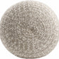 Tonanitla Natural Fiber Light Gray Knitted Outdoor Pouf